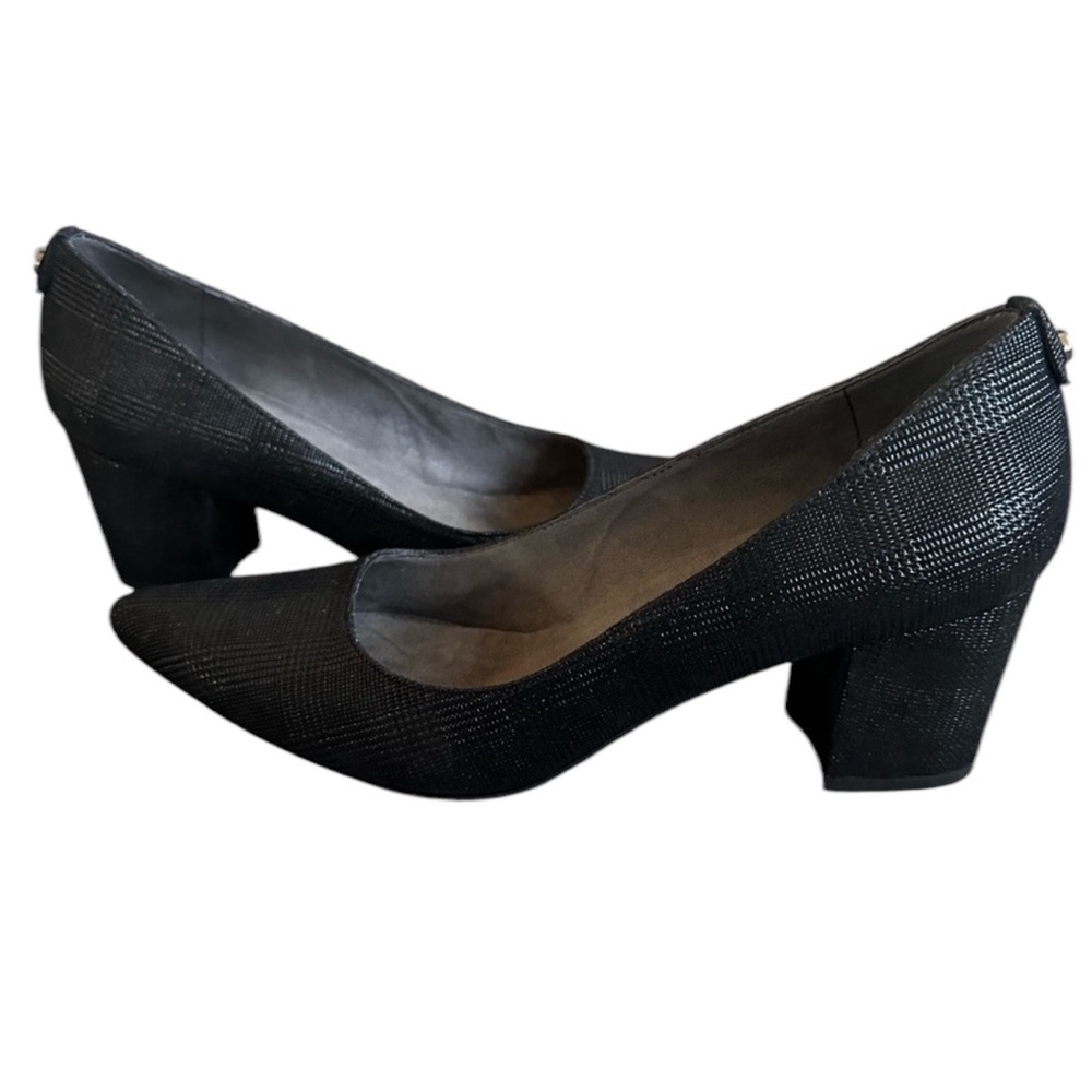 Stuart Weitzman Classic Flex pointy toe block heel size 9